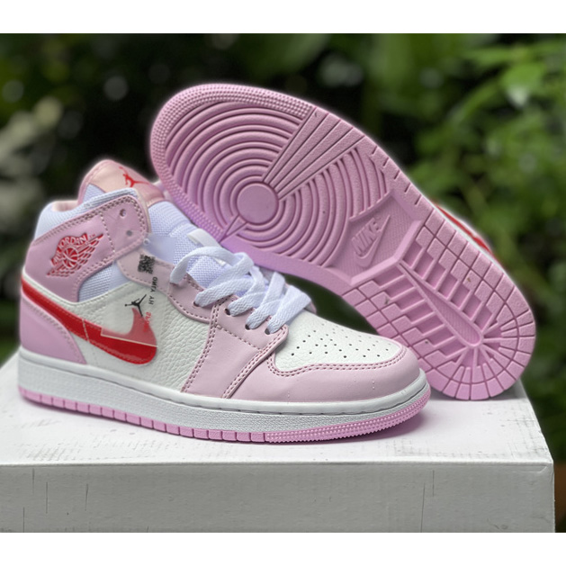 Nike Wmns Air Jordan 1 Mid"Valentine’s Day" Sneaker DR0174-500 - PerfectKickZ