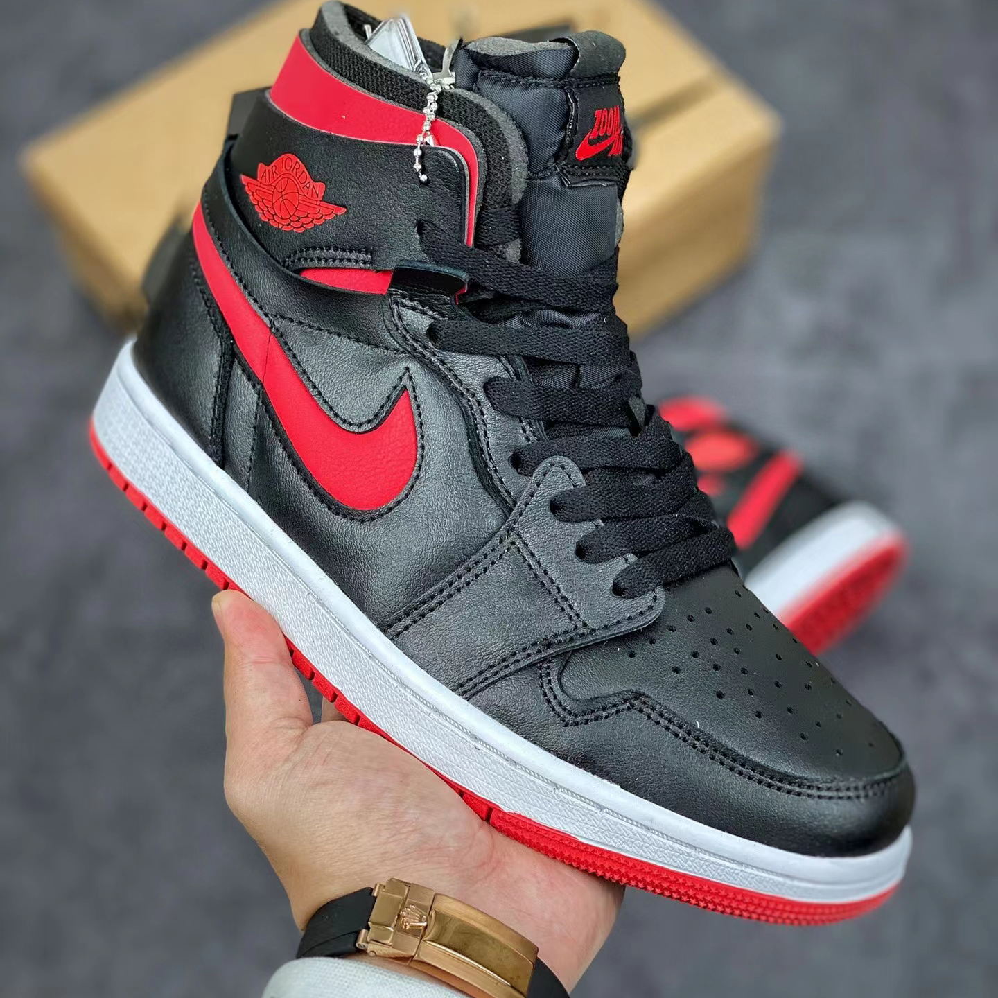 Nike Air Jordan 1 Zoom Air Cmft ''Bred'' Sneaker  CT0979-006 - 