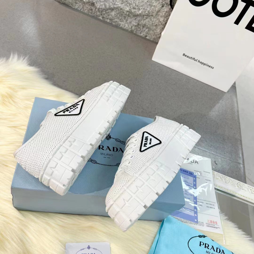 Prada Double Wheel Sequin sneakers - PerfectKickZ