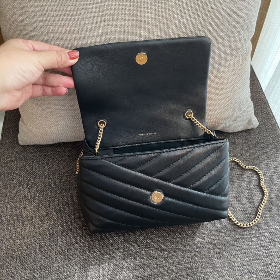 ToryBurch Kira Chevron Convertible Shoulder Bag(18-12.5-5.5cm)  TB316M - PerfectKickZ