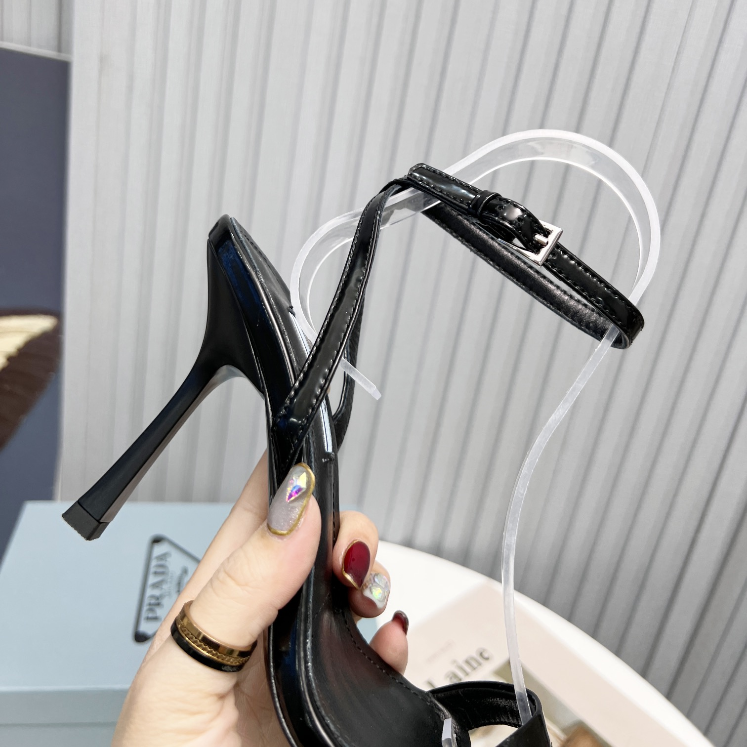 Prada Sandals Heel Height Of 10cm - PerfectKickZ