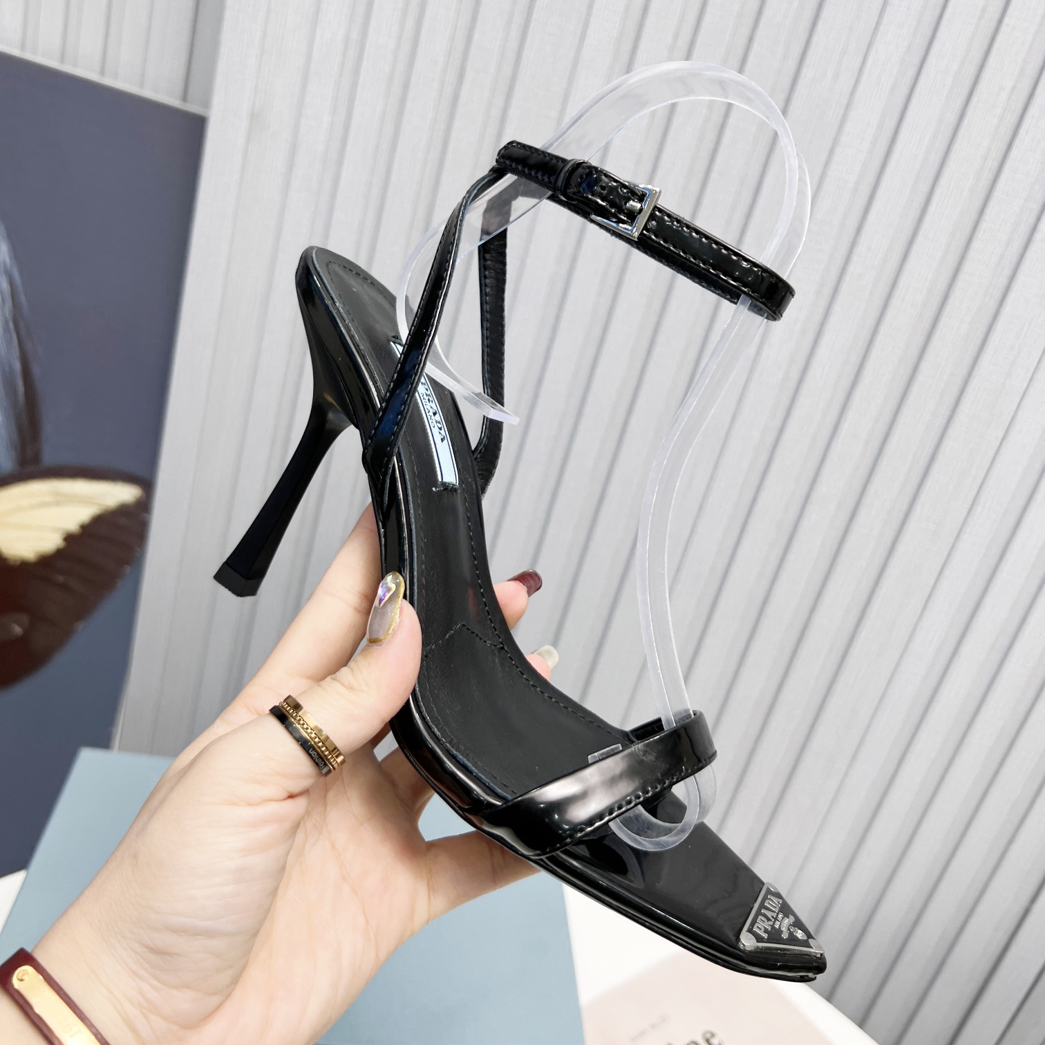 Prada Sandals Heel Height Of 10cm - PerfectKickZ