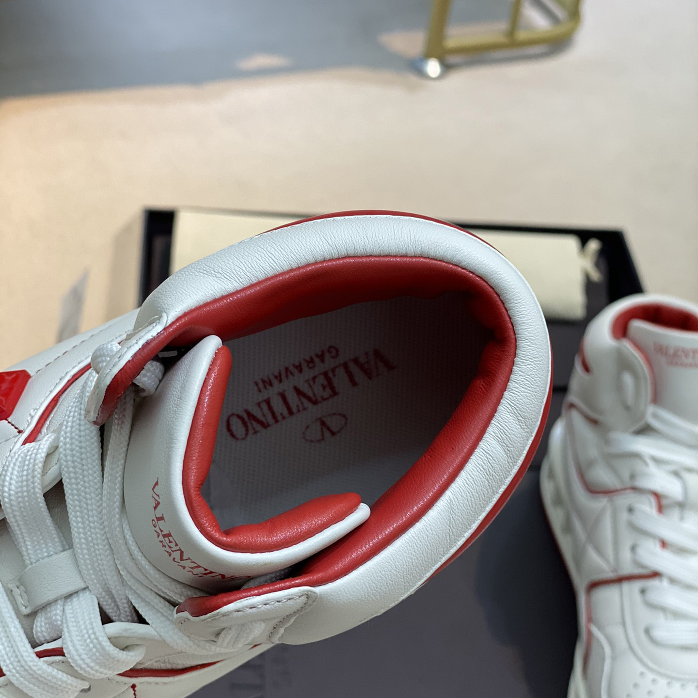 Valenti One Stud Mid-Top Nappa Sneaker - PerfectKickZ