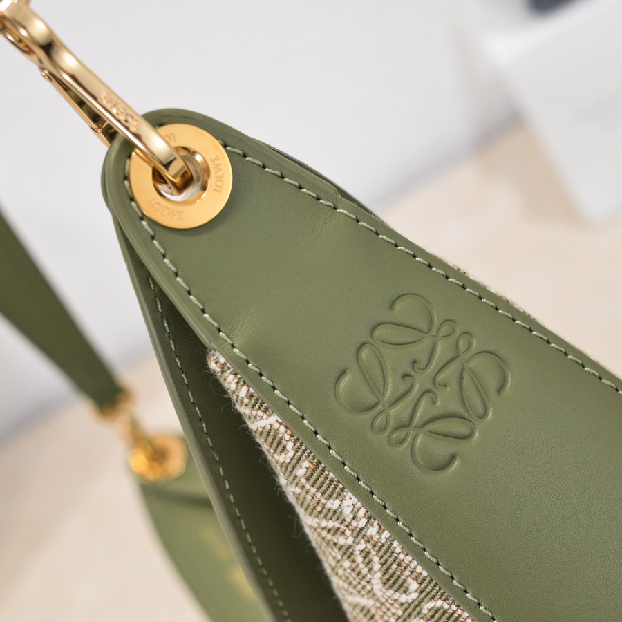 Loewe Luna Bag In Anagram Jacquard And Classic Calfskin(29.5-27-8cm) - PerfectKickZ