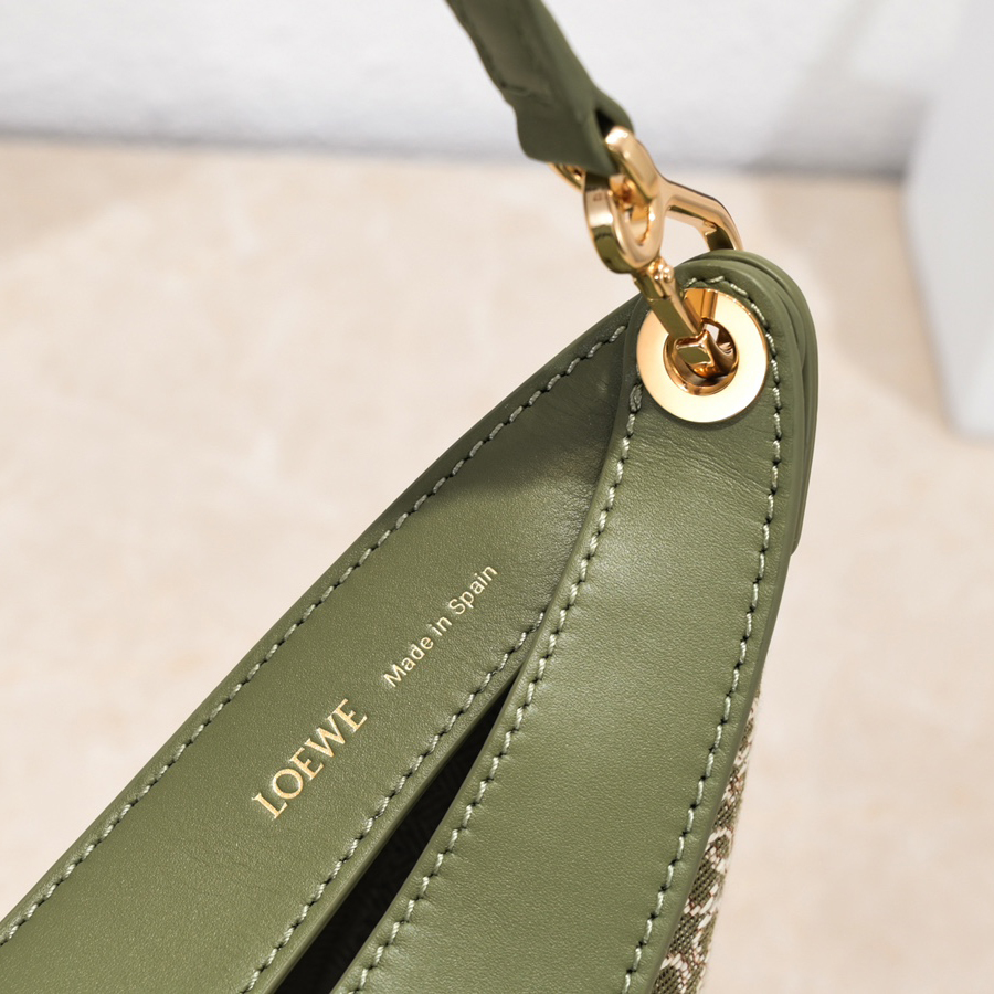 Loewe Luna Bag In Anagram Jacquard And Classic Calfskin(29.5-27-8cm) - PerfectKickZ
