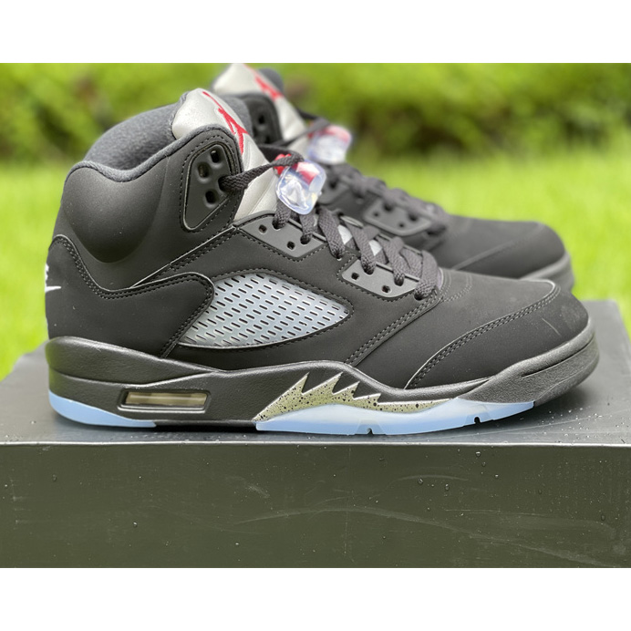 Air Jordan 5 “Metallic Black” Sneaker   845035 003 - PerfectKickZ