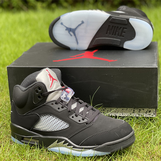 Air Jordan 5 “Metallic Black” Sneaker   845035 003 - PerfectKickZ