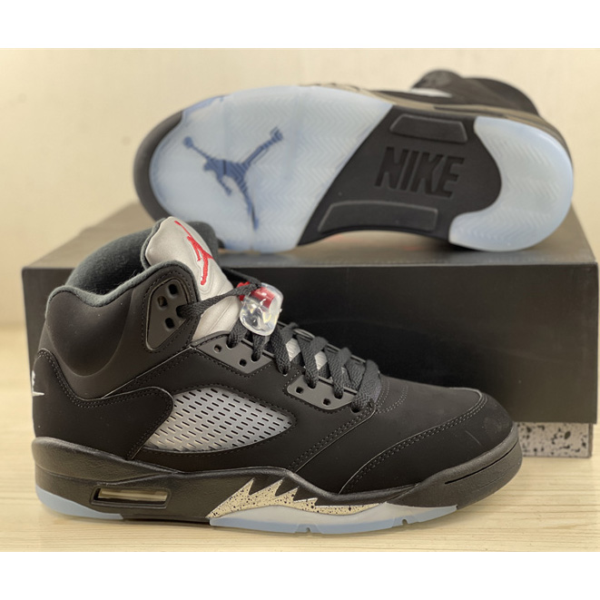 Air Jordan 5 “Metallic Black” Sneaker   845035 003 - PerfectKickZ