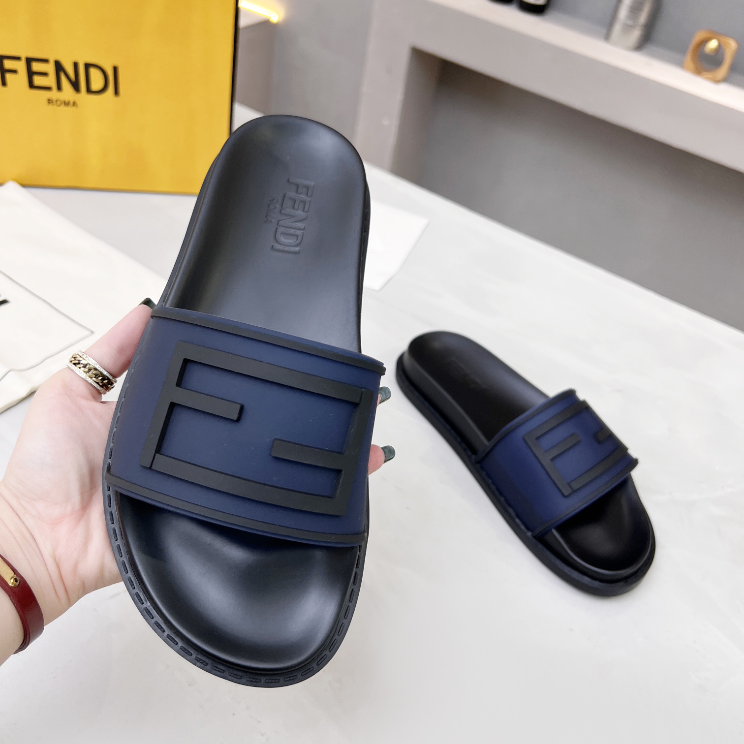 Fendi Baguette Slides - PerfectKickZ