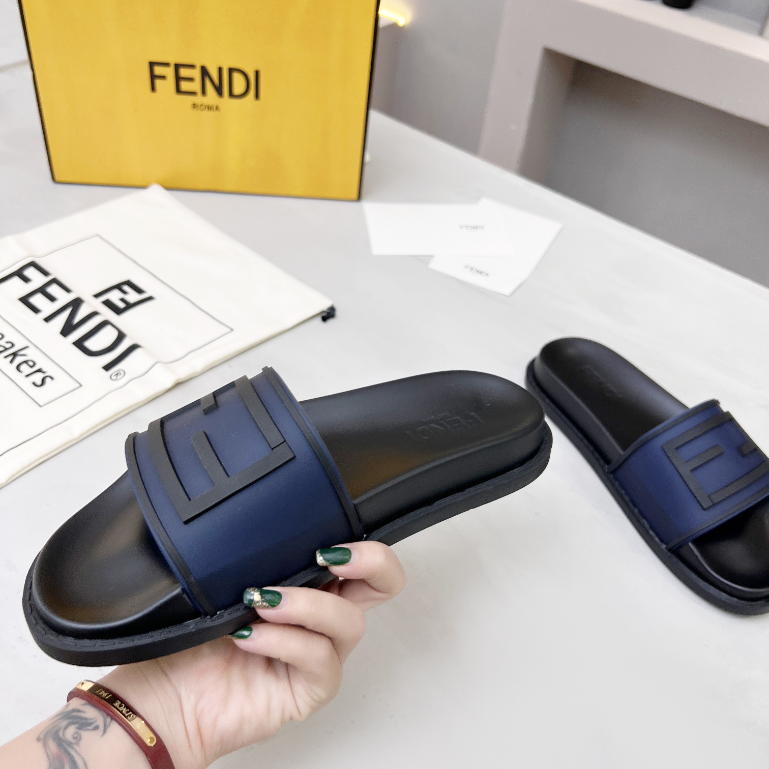Fendi Baguette Slides - PerfectKickZ