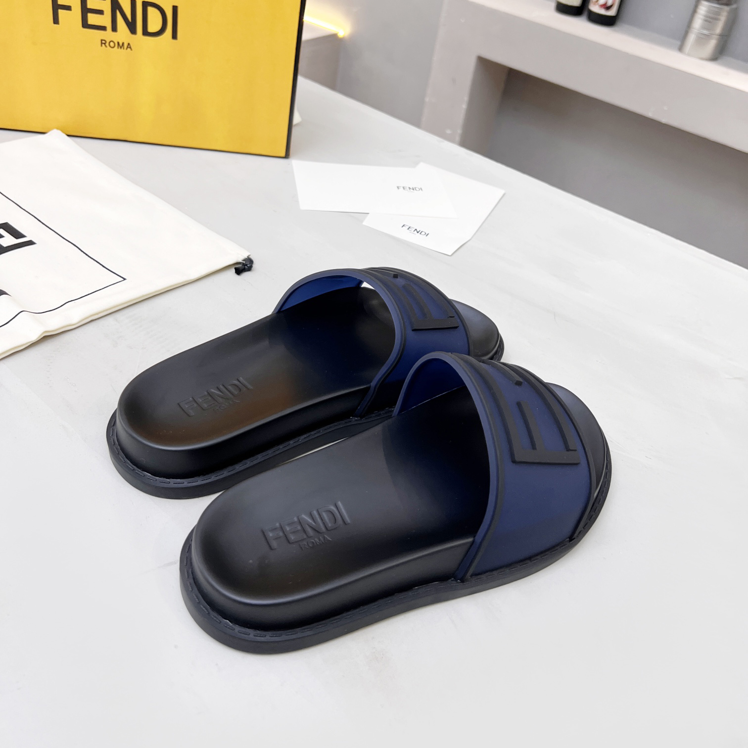Fendi Baguette Slides - PerfectKickZ