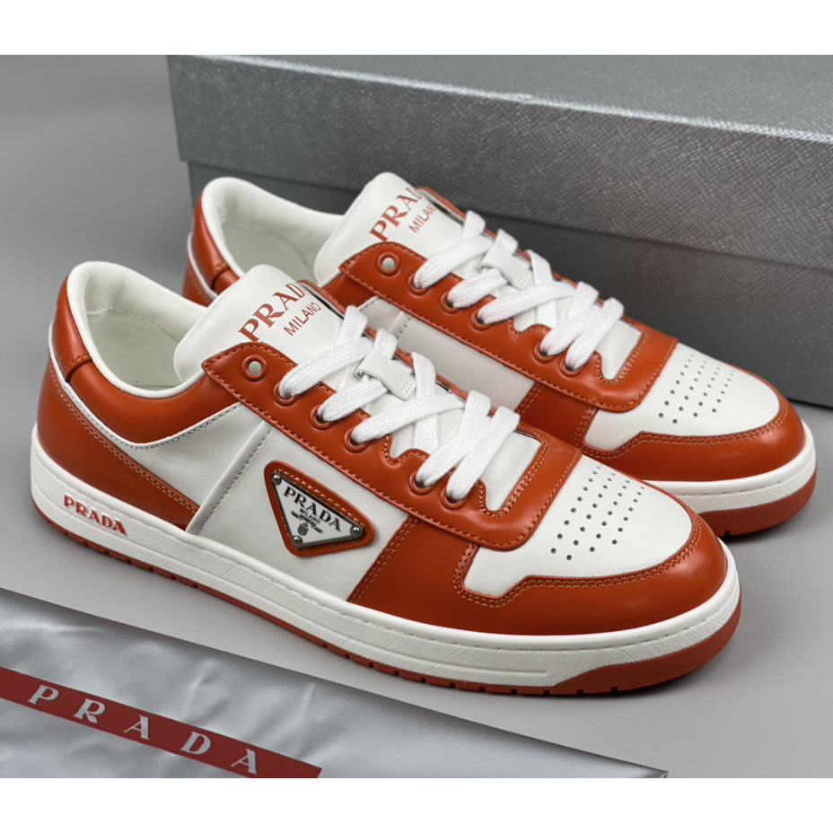 Prada Downtown Leather Sneakers - PerfectKickZ