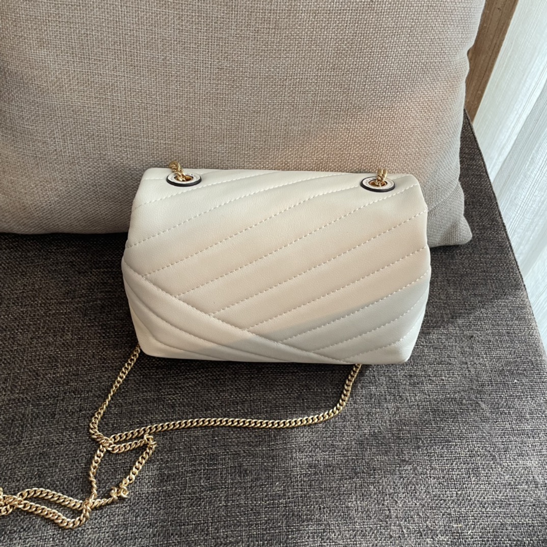 ToryBurch Kira Chevron Convertible Shoulder Bag(18-12.5-5.5cm)  TB316M - PerfectKickZ