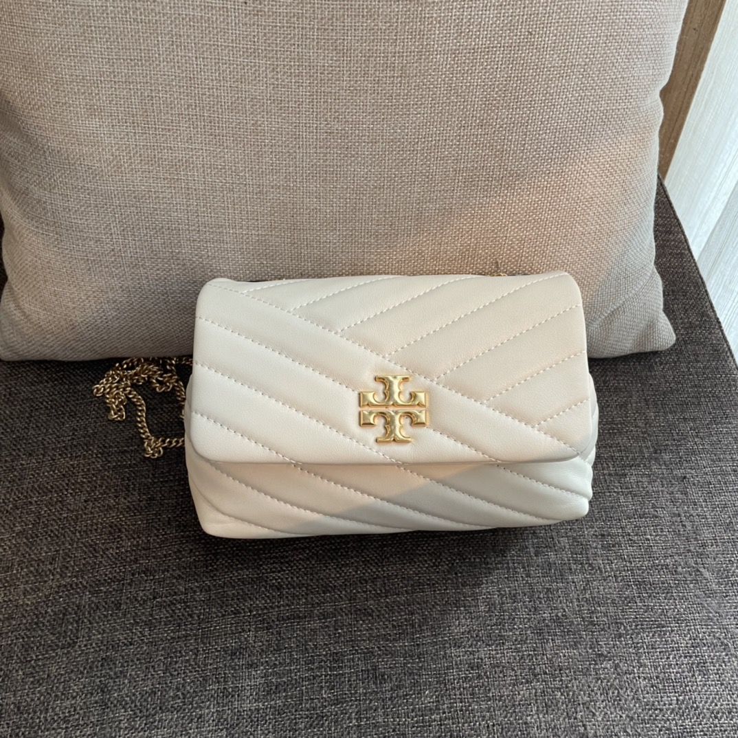 ToryBurch Kira Chevron Convertible Shoulder Bag(18-12.5-5.5cm)  TB316M - PerfectKickZ