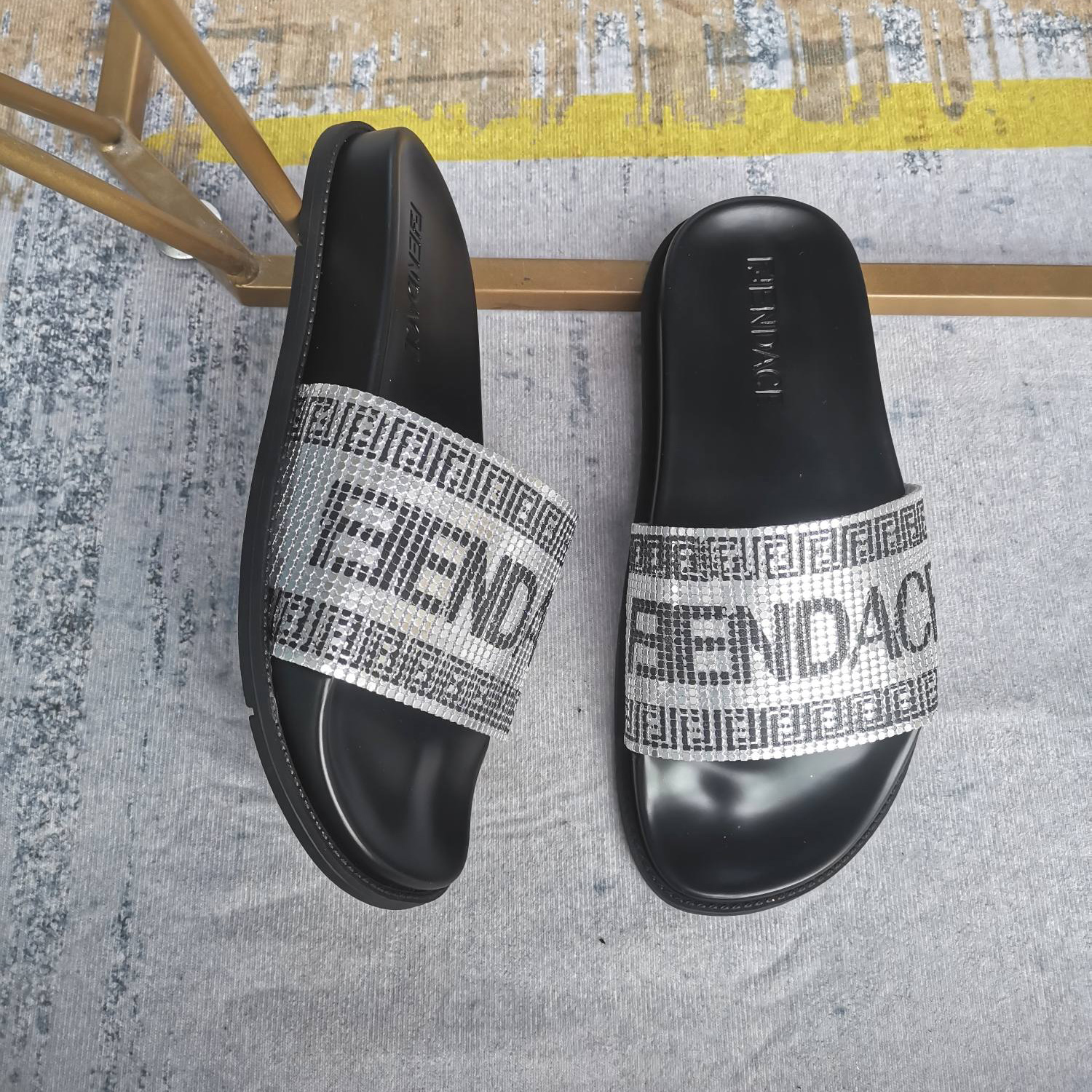 Versace x Fendi Fendace Logo Sandals  - PerfectKickZ