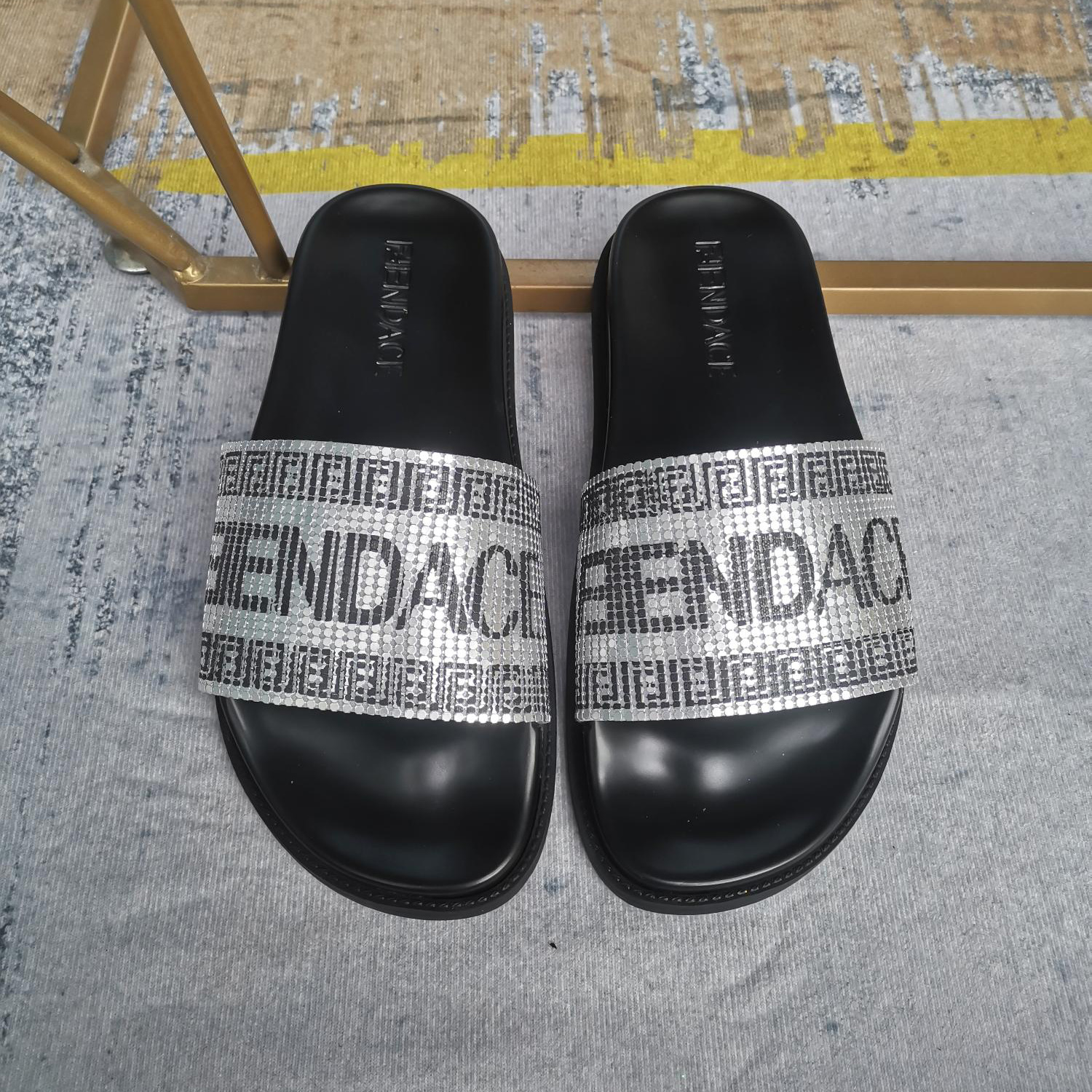 Versace x Fendi Fendace Logo Sandals  - PerfectKickZ