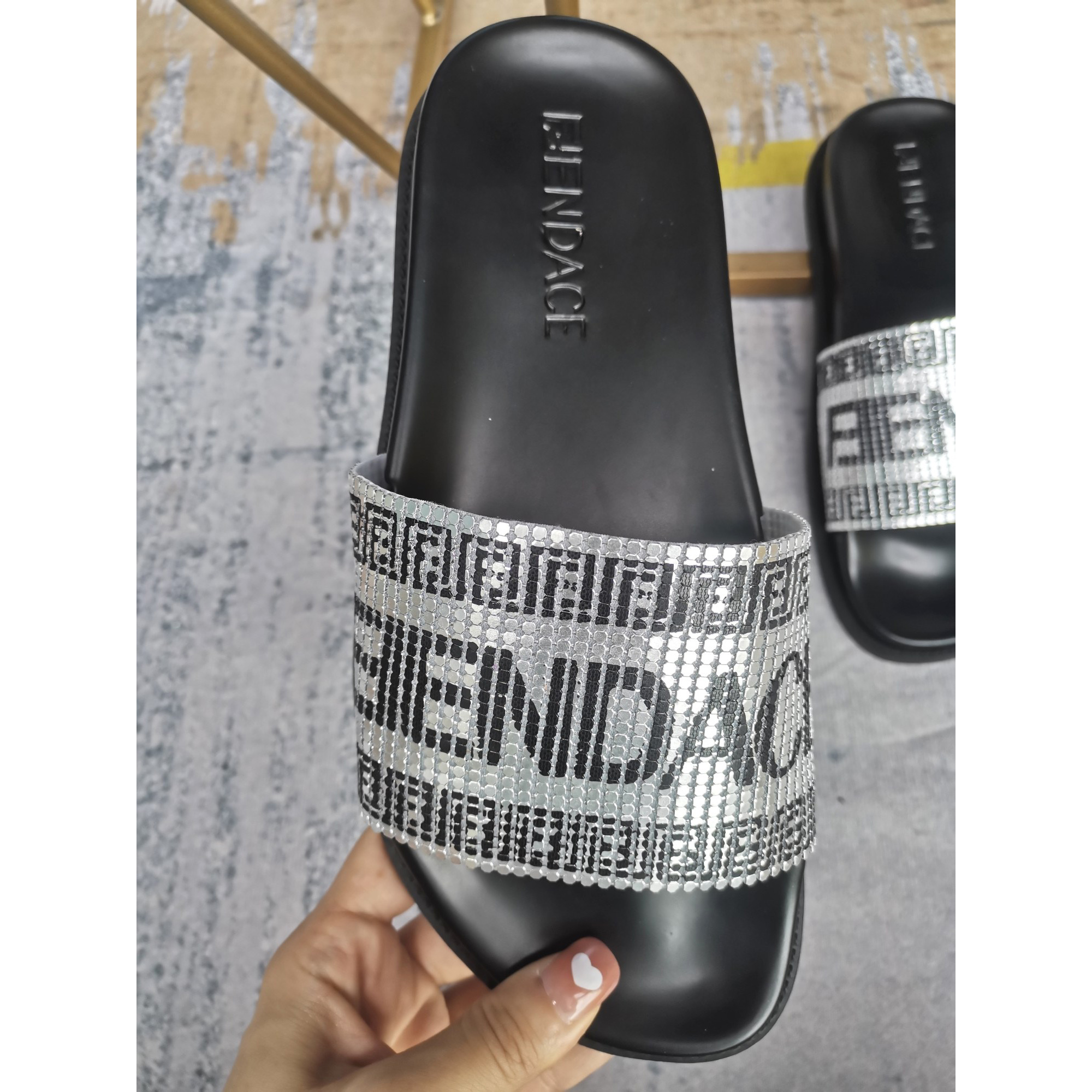 Versace x Fendi Fendace Logo Sandals  - PerfectKickZ
