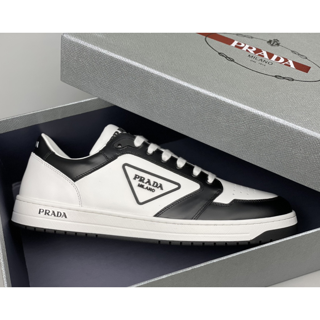 Prada District Leather Sneakers（Upon uk Size） - PerfectKickZ