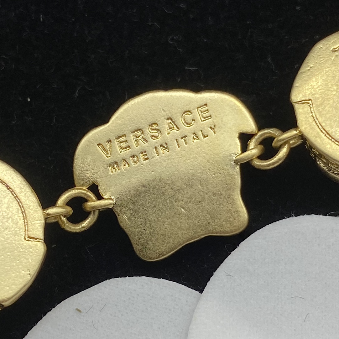 Versace  La Medusa Rhinestone Necklace - PerfectKickZ