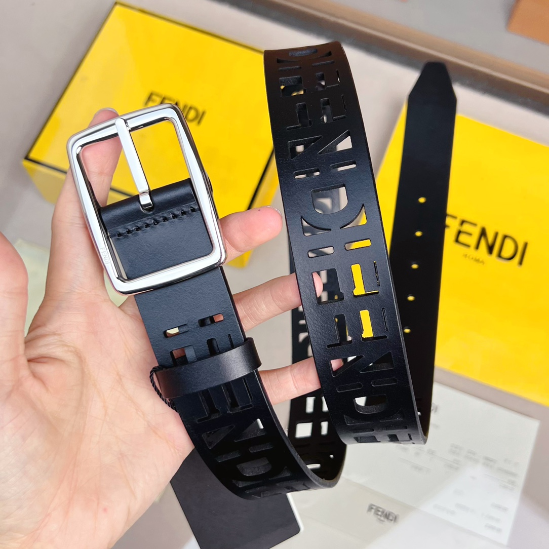 Fendi Leather Belt  - PerfectKickZ