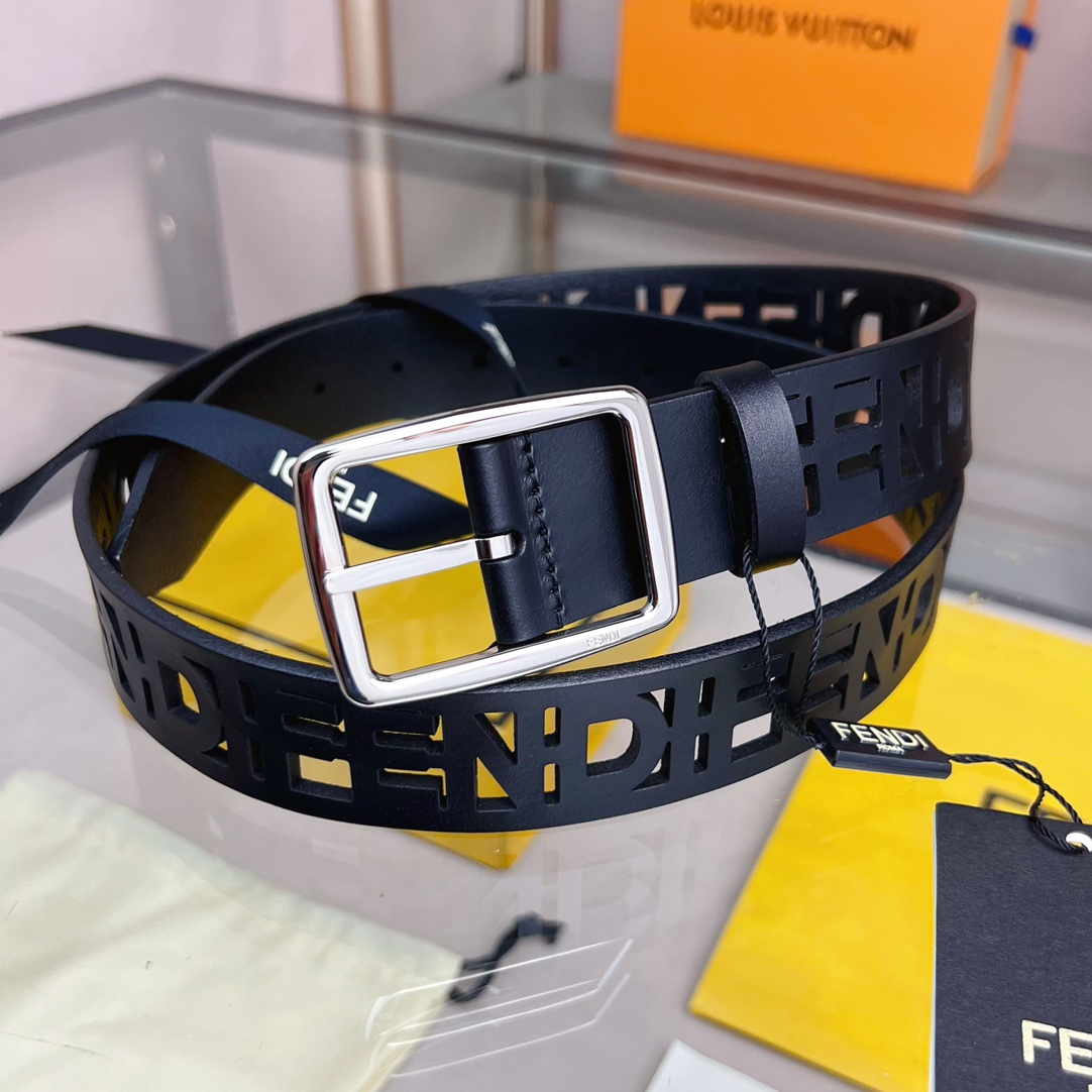 Fendi Leather Belt  - PerfectKickZ