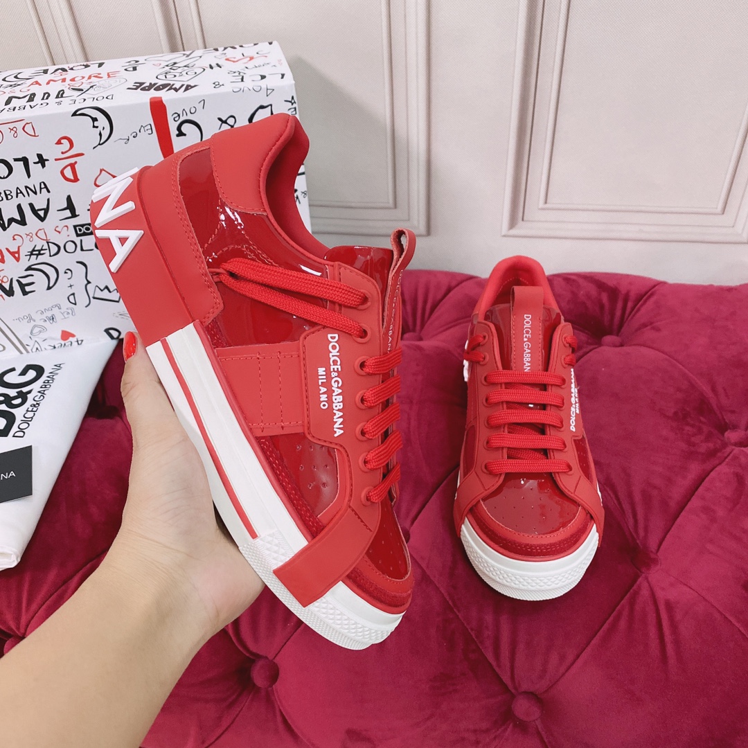 Dolce & Gabbana Mixed-Material Custom 2.Zero Sneakers - PerfectKickZ