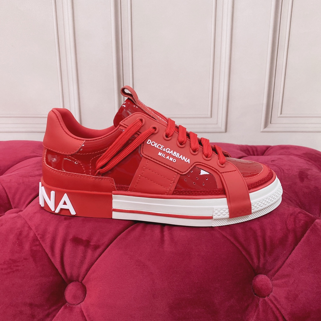 Dolce & Gabbana Mixed-Material Custom 2.Zero Sneakers - PerfectKickZ