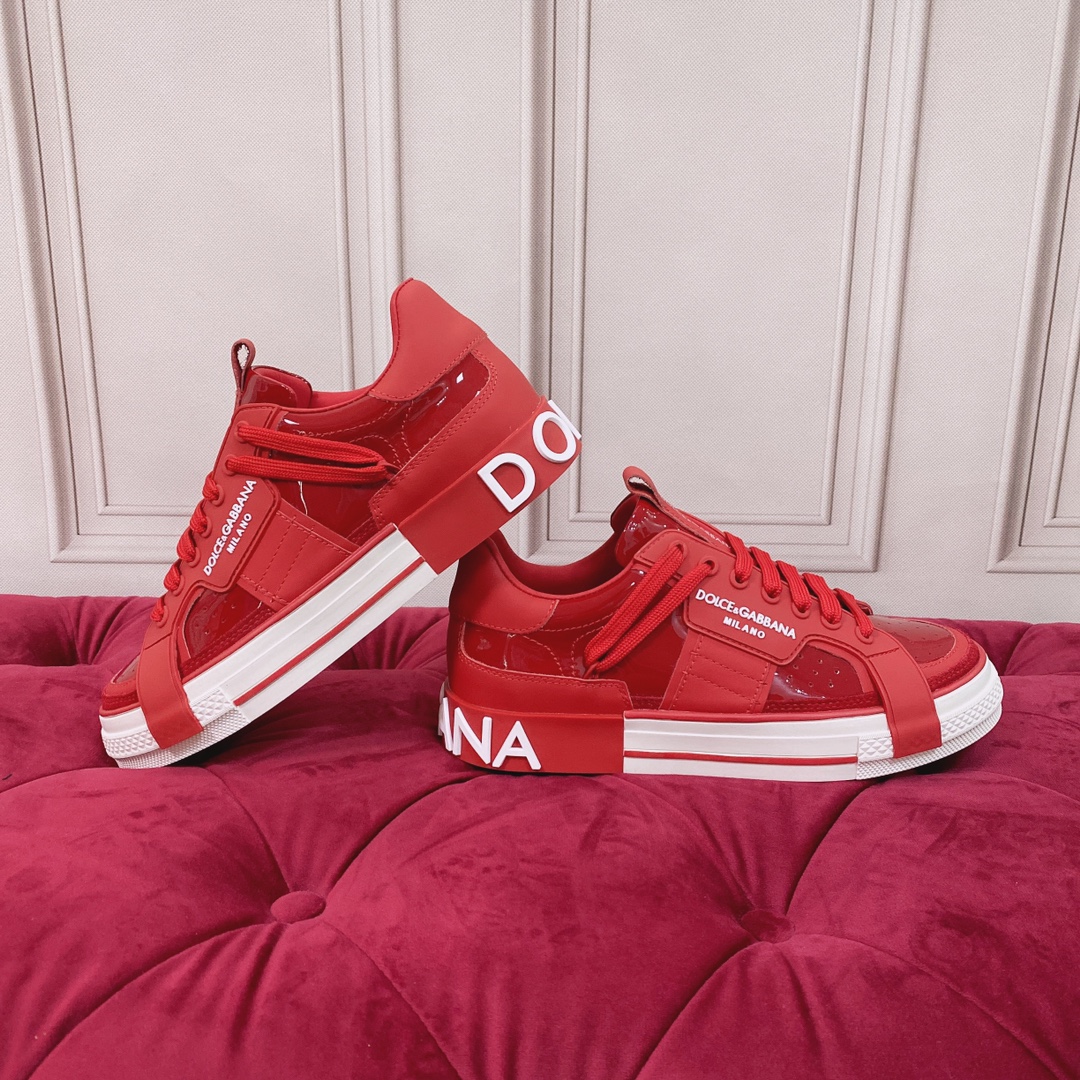 Dolce & Gabbana Mixed-Material Custom 2.Zero Sneakers - PerfectKickZ