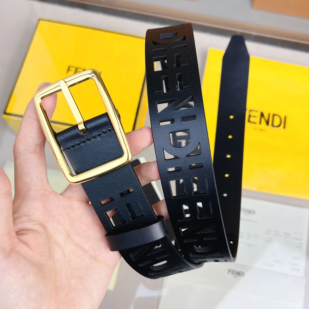 Fendi Leather Belt  - PerfectKickZ
