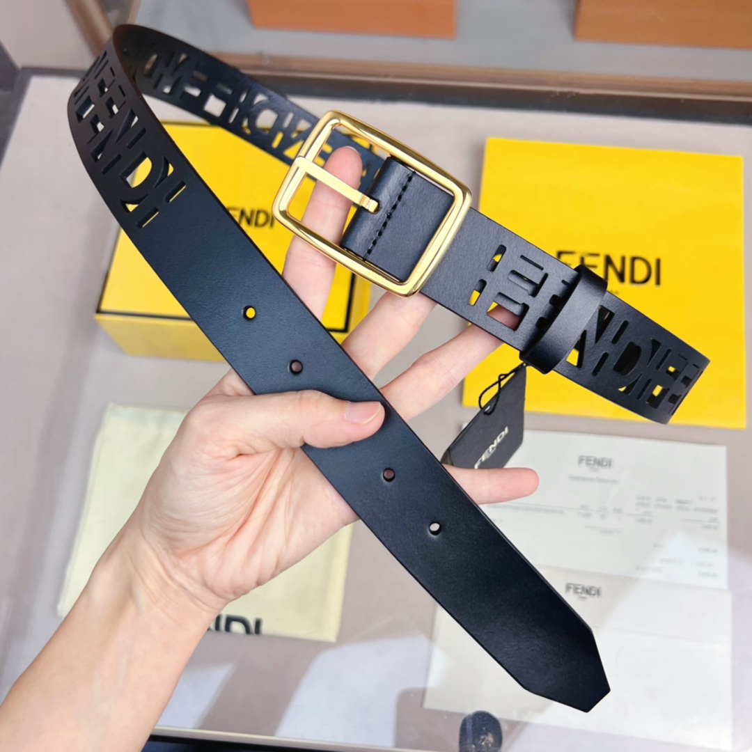 Fendi Leather Belt  - PerfectKickZ