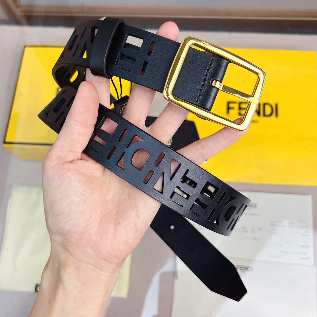 Fendi Leather Belt  - PerfectKickZ