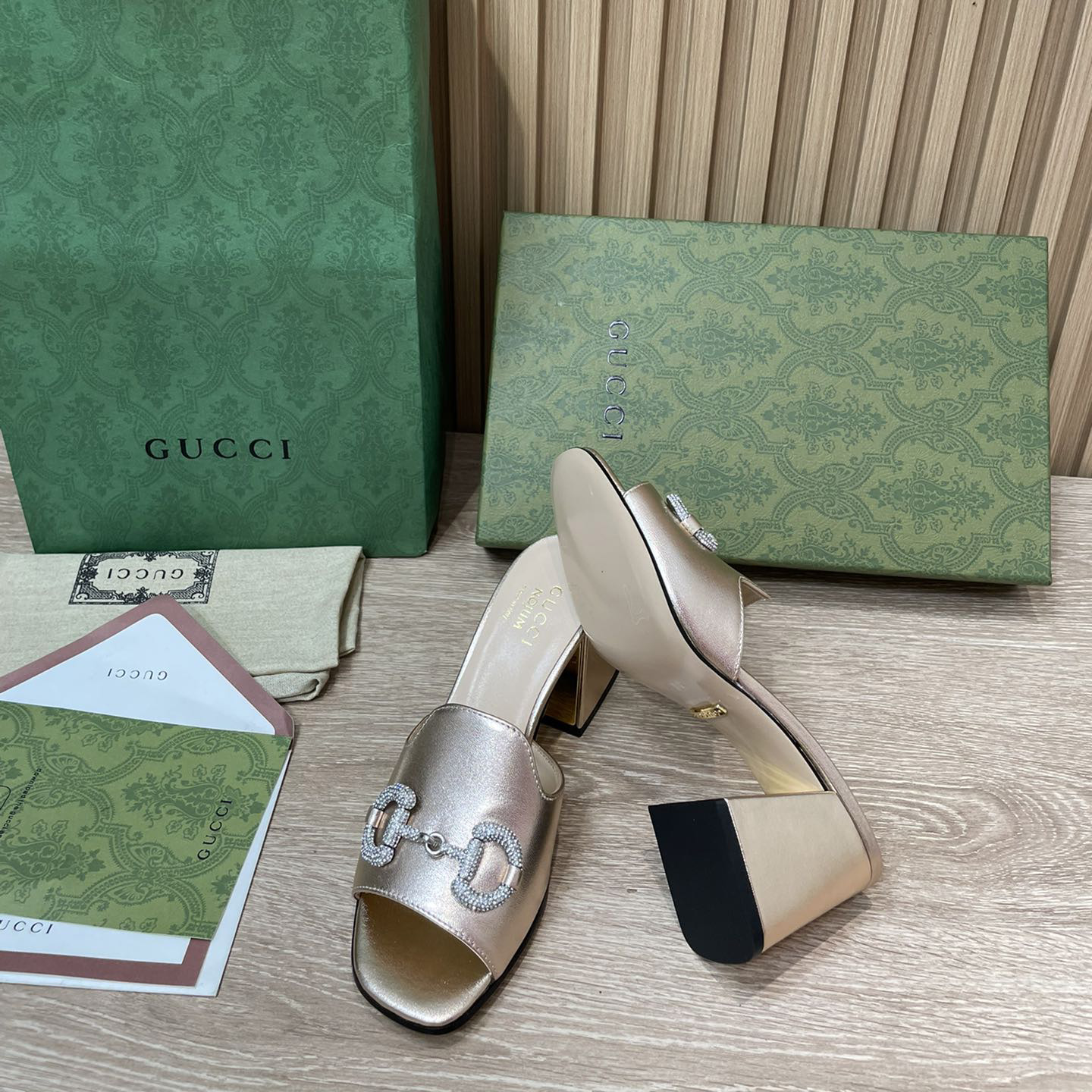 Gucci Women's Gucci Nojum Sandal With Heel Height Of 7.5cm - PerfectKickZ