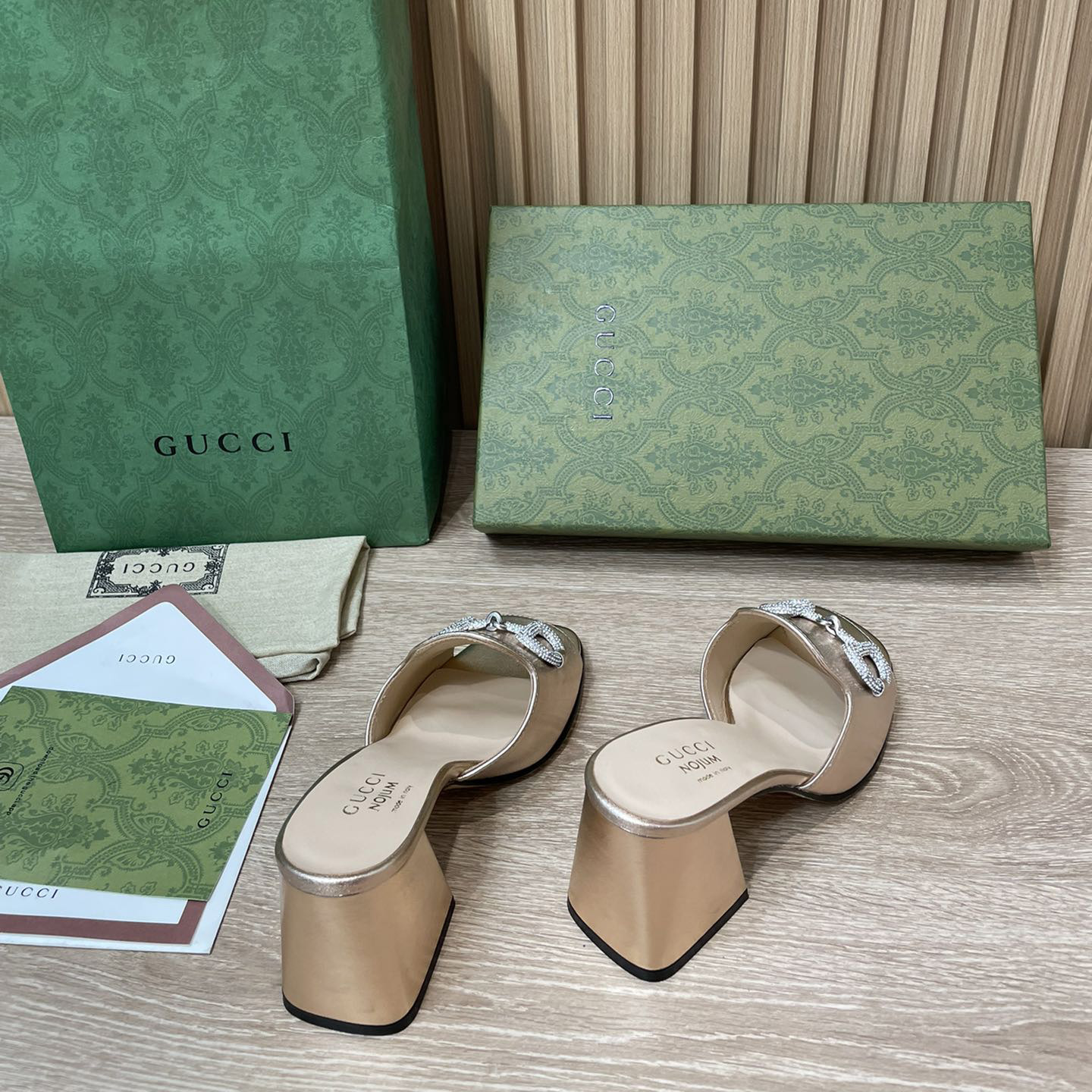 Gucci Women's Gucci Nojum Sandal With Heel Height Of 7.5cm - PerfectKickZ