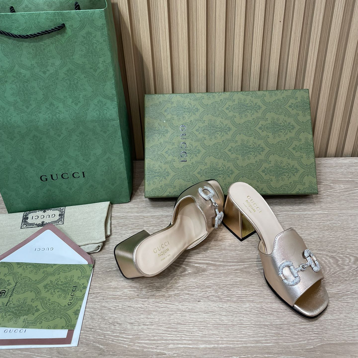 Gucci Women's Gucci Nojum Sandal With Heel Height Of 7.5cm - PerfectKickZ