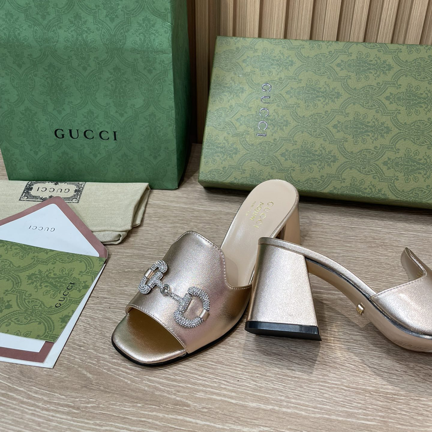 Gucci Women's Gucci Nojum Sandal With Heel Height Of 7.5cm - PerfectKickZ
