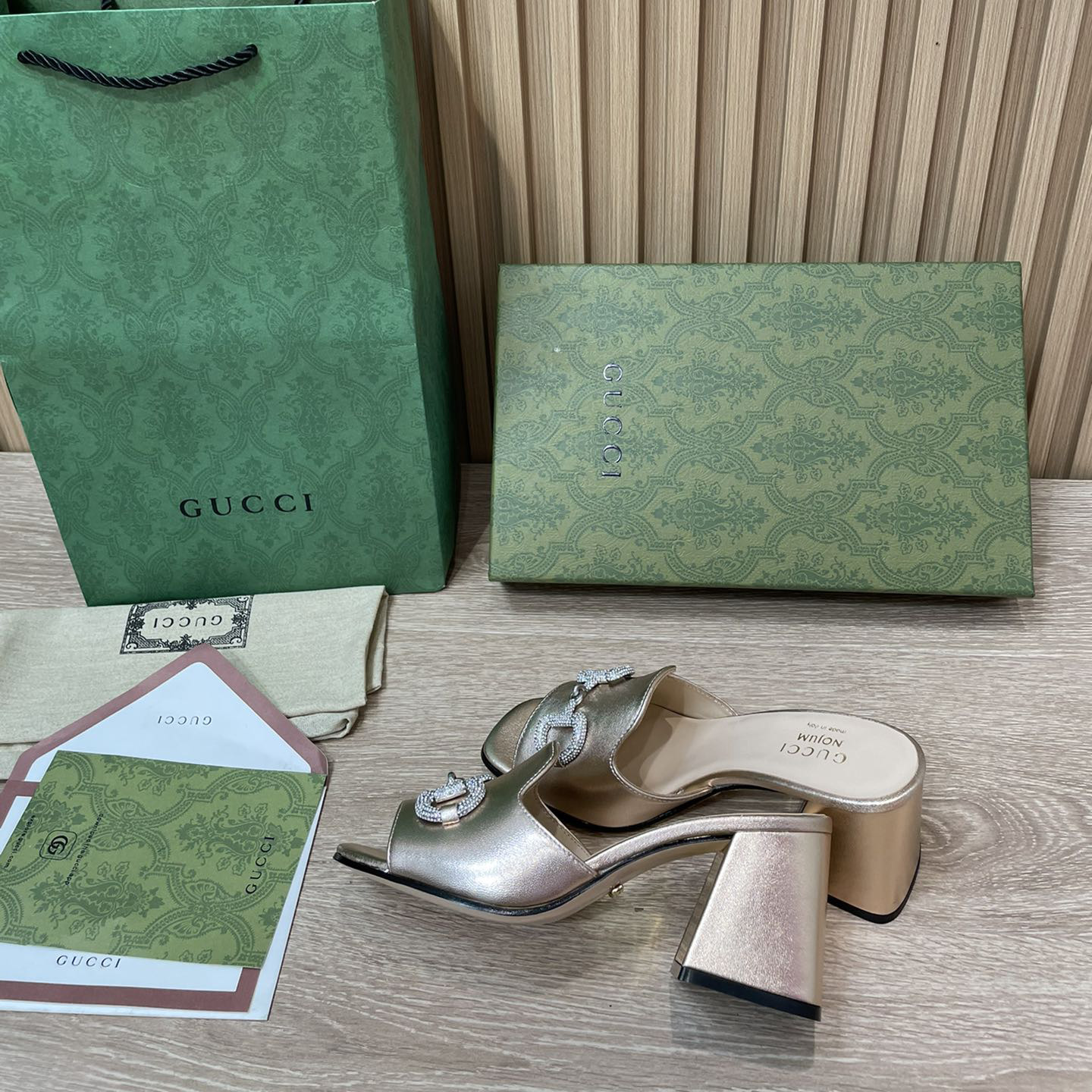 Gucci Women's Gucci Nojum Sandal With Heel Height Of 7.5cm - PerfectKickZ