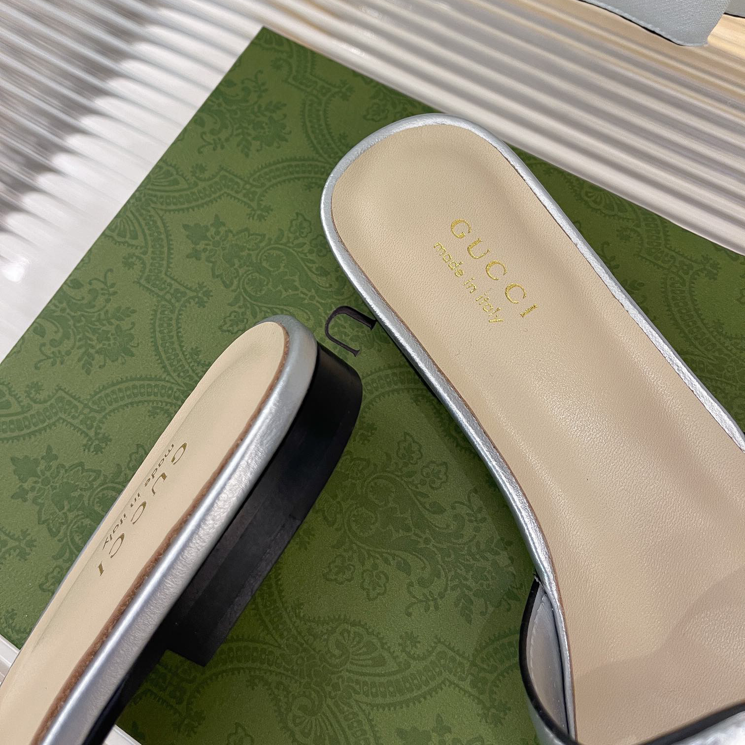 Gucci Women's Interlocking G Cut-Out Slide Sandal - PerfectKickZ
