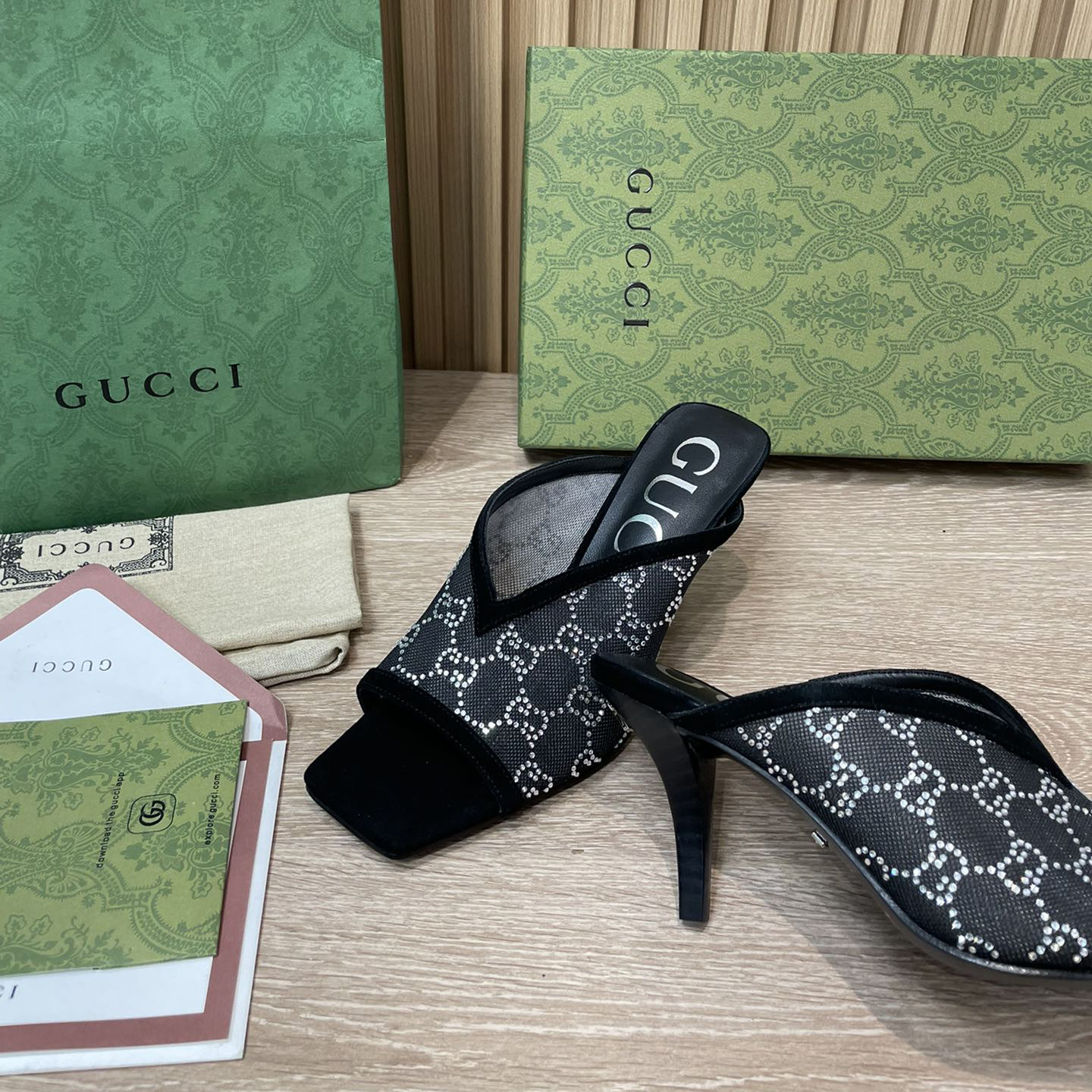 Gucci Women's GG Sandal With Heel Height Of 7.5cm - PerfectKickZ