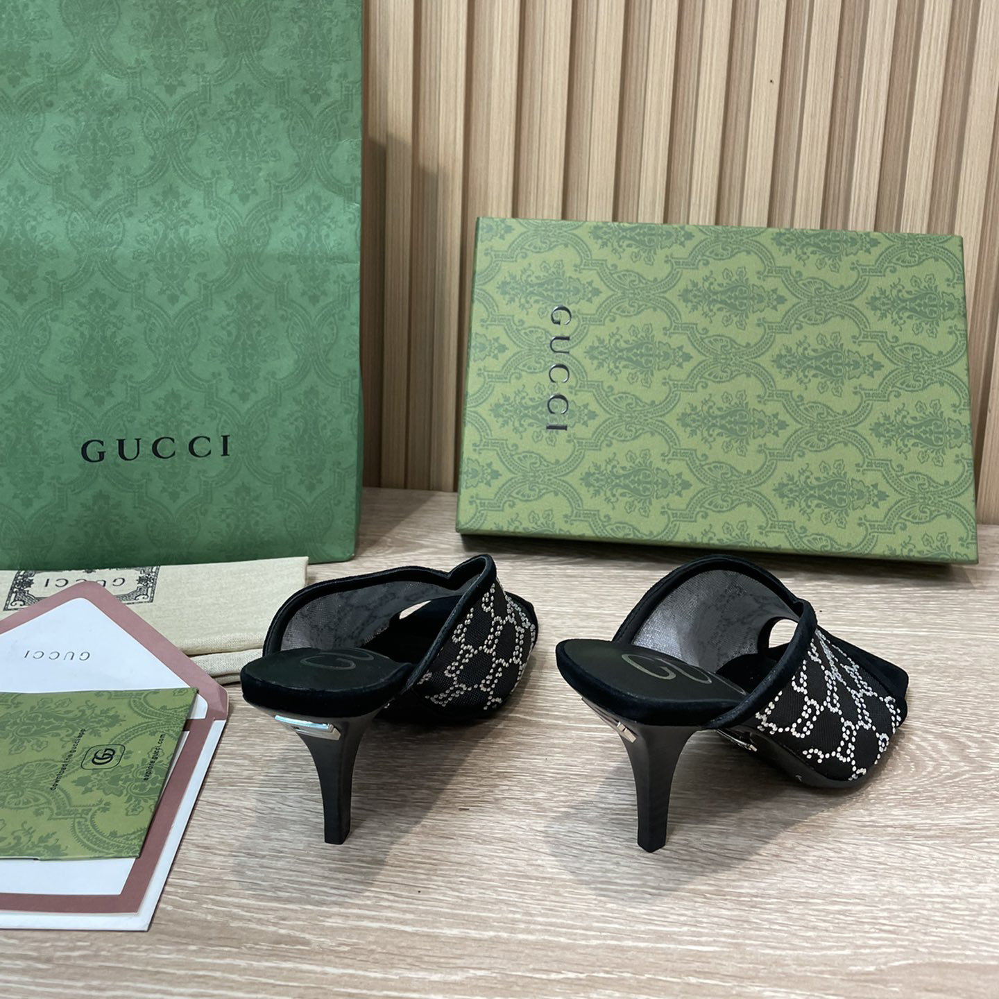 Gucci Women's GG Sandal With Heel Height Of 7.5cm - PerfectKickZ