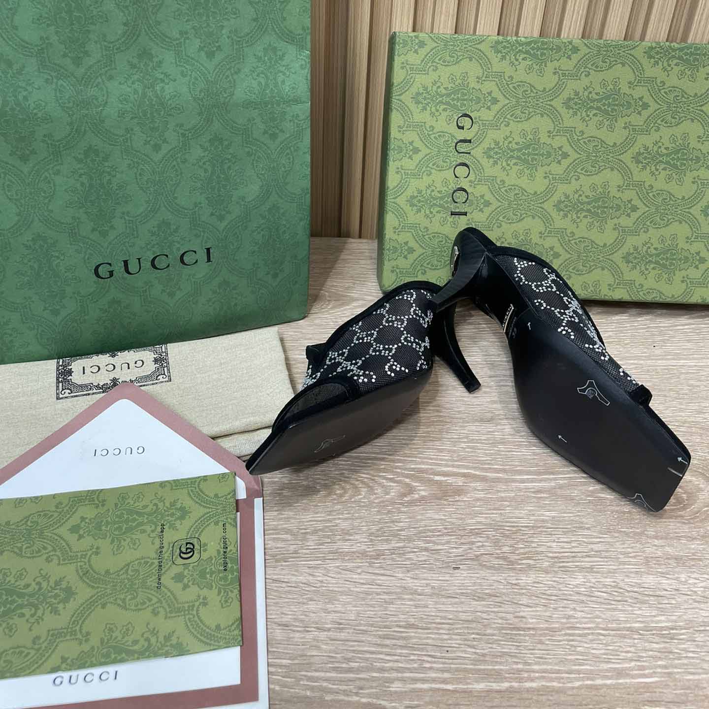 Gucci Women's GG Sandal With Heel Height Of 7.5cm - PerfectKickZ
