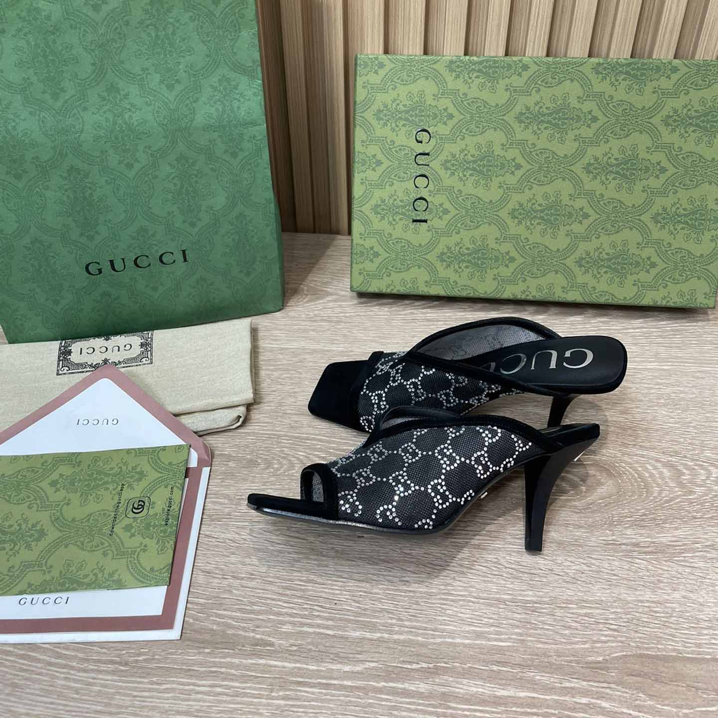 Gucci Women's GG Sandal With Heel Height Of 7.5cm - PerfectKickZ