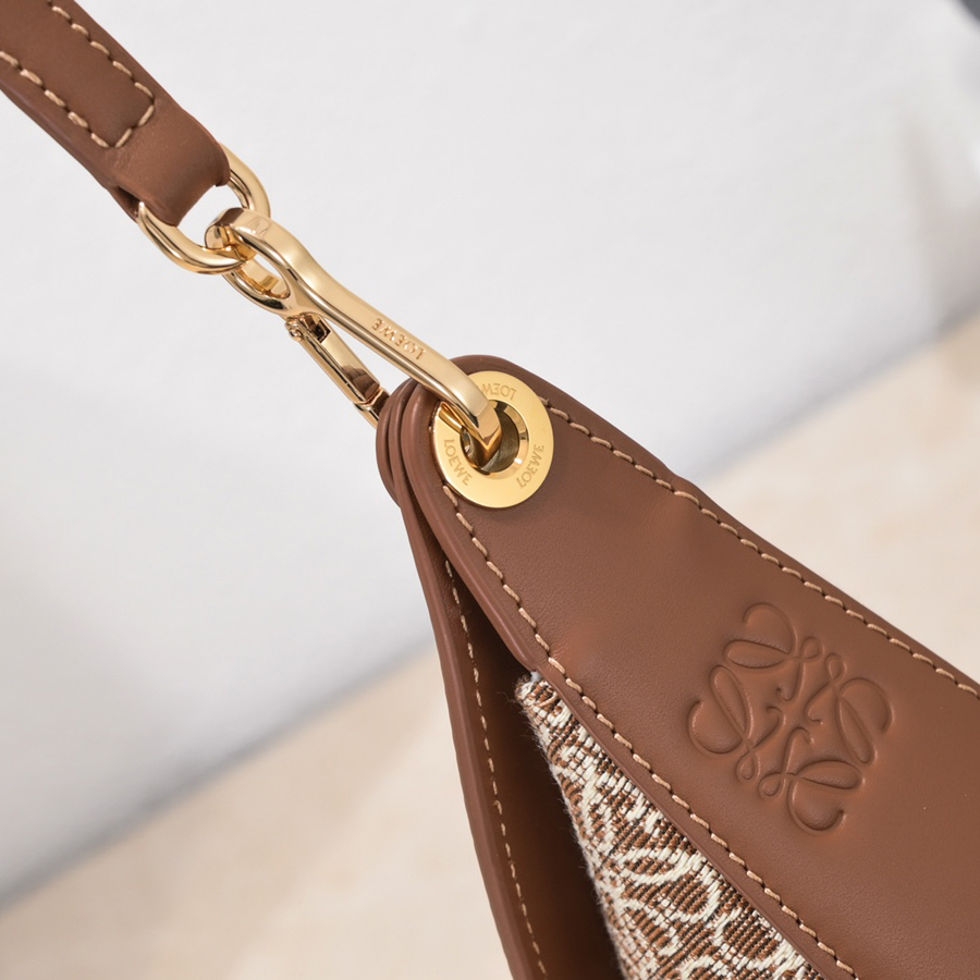 Loewe Luna Bag In Anagram Jacquard And Classic Calfskin(29.5-27-8cm) - PerfectKickZ