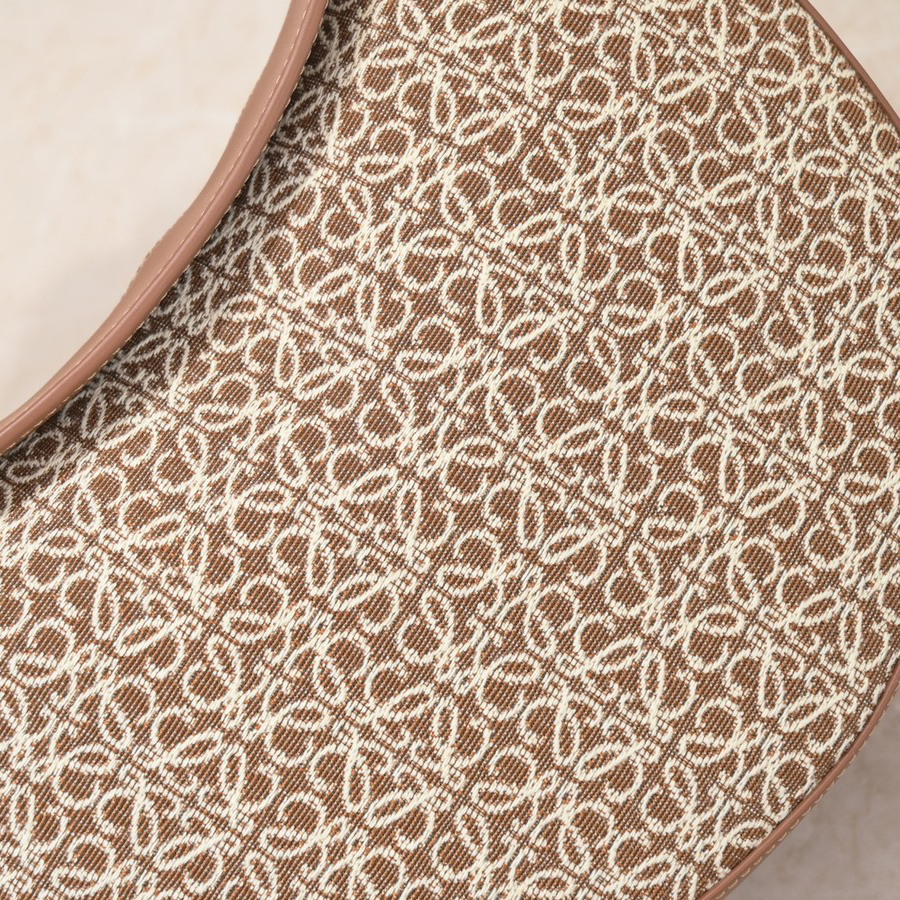 Loewe Luna Bag In Anagram Jacquard And Classic Calfskin(29.5-27-8cm) - PerfectKickZ