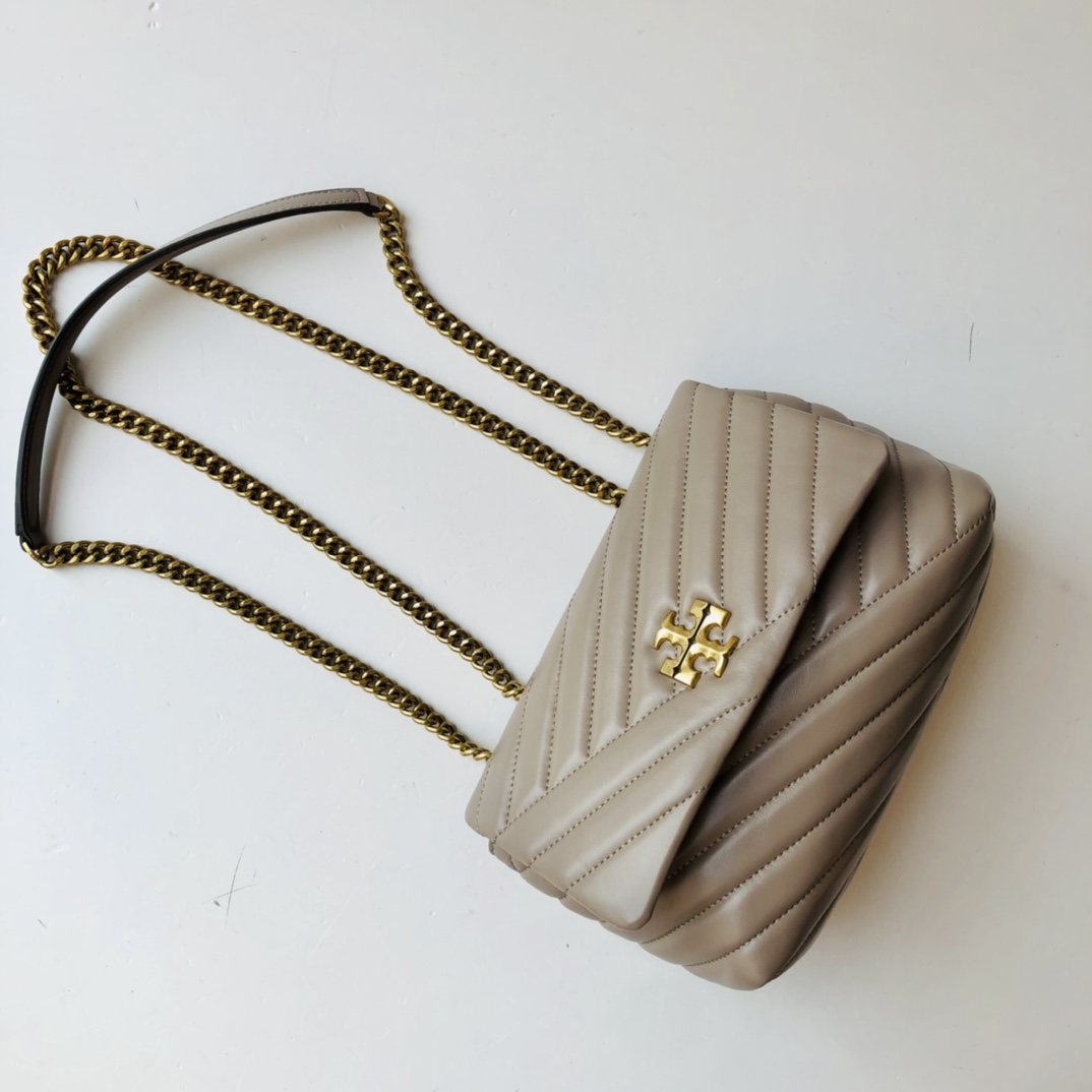 ToryBurch Kira Chevron Convertible Shoulder Bag(22.5-15-8cm)  TB316S90452 - PerfectKickZ