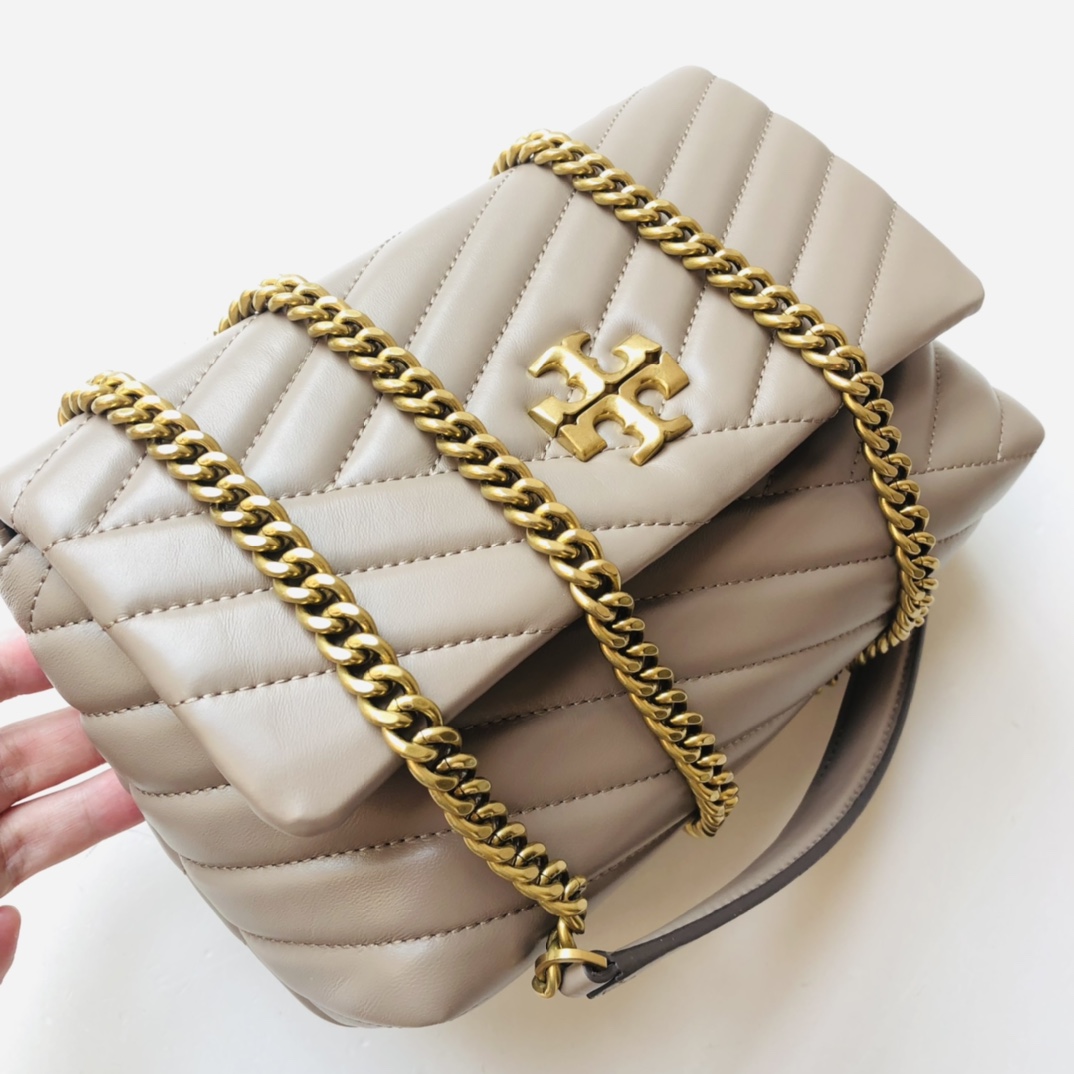 ToryBurch Kira Chevron Convertible Shoulder Bag(22.5-15-8cm)  TB316S90452 - PerfectKickZ