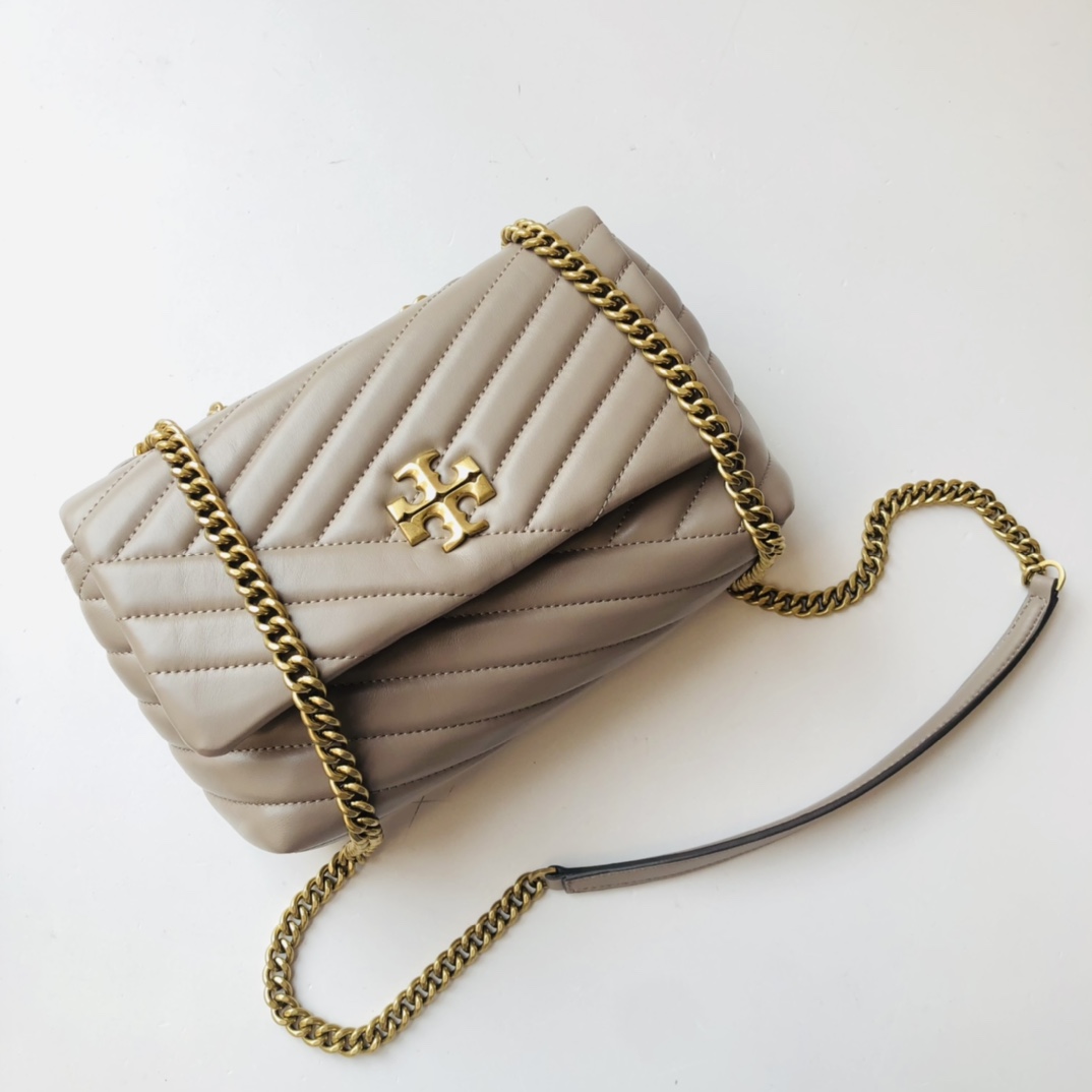 ToryBurch Kira Chevron Convertible Shoulder Bag(22.5-15-8cm)  TB316S90452 - PerfectKickZ