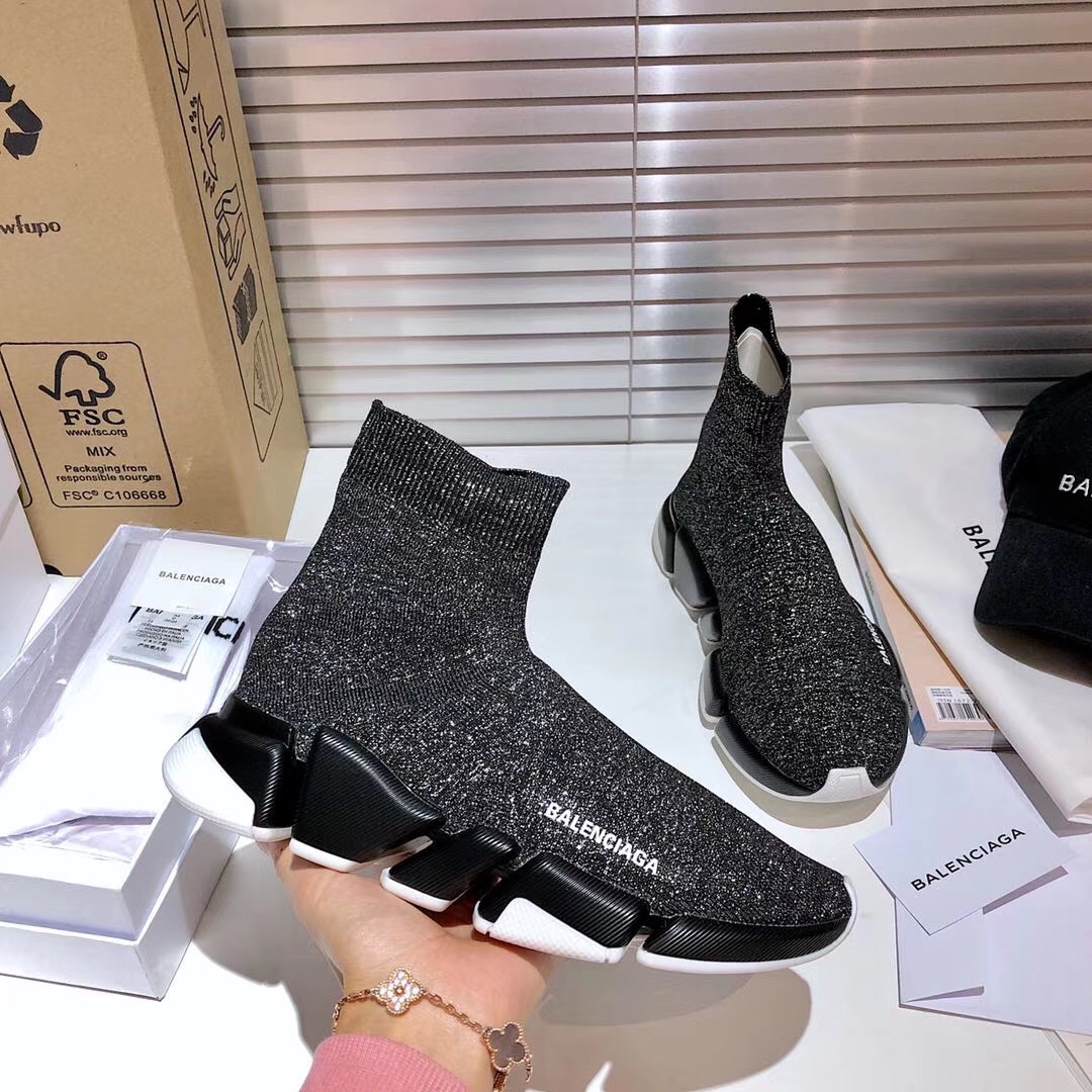 Balenciaga  Speed 2.0 Recycled Knit Sneaker  - PerfectKickZ