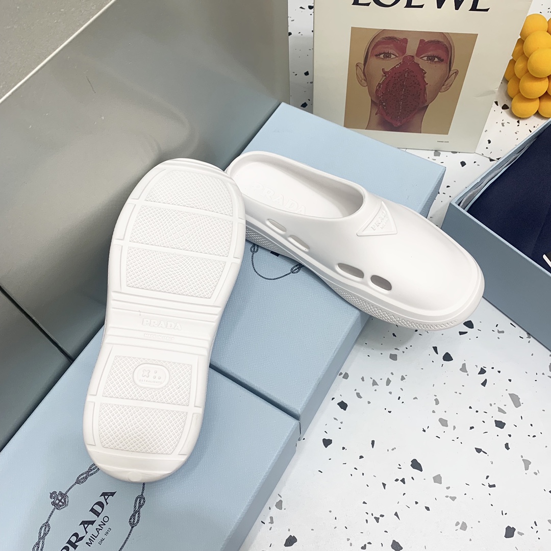 Prada Foam Rubber Mules - PerfectKickZ