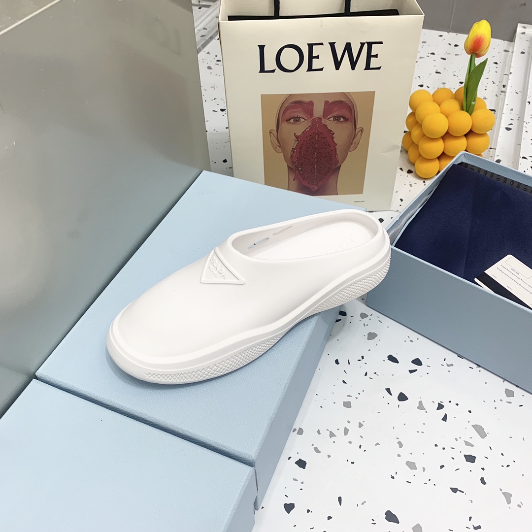 Prada Foam Rubber Mules - PerfectKickZ
