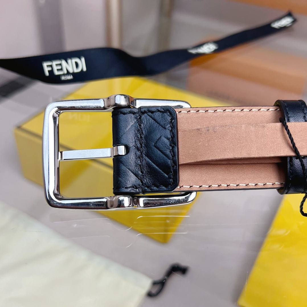 Fendi Leather Belt  - PerfectKickZ